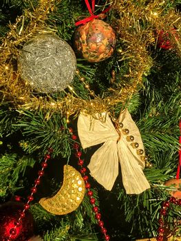 Christmas decorations on the Christmas tree