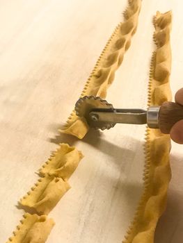 Agnolotti: home made pasta of the Langhe, Piedmont - Italy