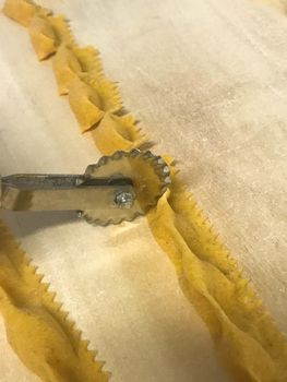 Agnolotti: home made pasta of the Langhe, Piedmont - Italy