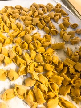 Agnolotti: home made pasta of the Langhe, Piedmont - Italy