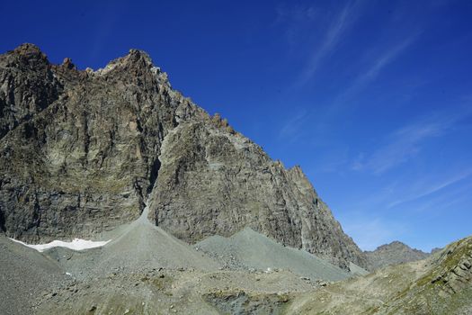 Panoramic view of the mountain Monviso