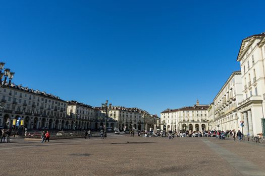 View of Vittorio Veneto Square in Turin