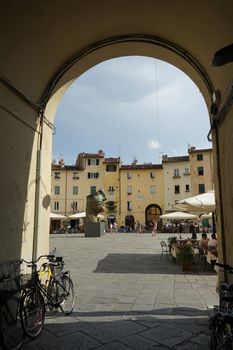 The Amphitheater Square in Lucca, Tuscany - Italy