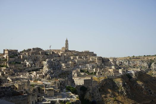 The old side of the town of Matera, Basilicata - Italy