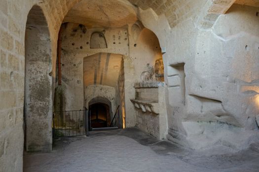 Cave house. Old farmer house in Matera