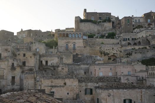 The old side of the town of Matera, Basilicata - Italy