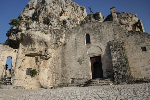 The old side of the town of Matera, Basilicata - Italy