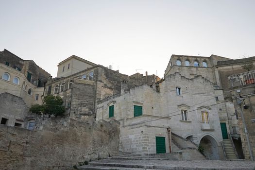 The old side of the town of Matera, Basilicata - Italy