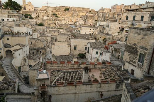 The old side of the town of Matera, Basilicata - Italy