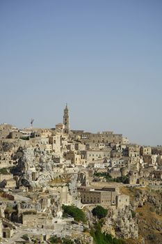 The old side of the town of Matera, Basilicata - Italy