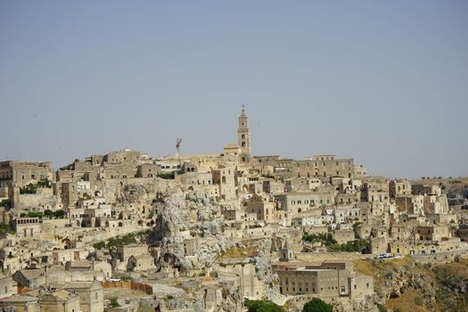 The old side of the town of Matera, Basilicata - Italy