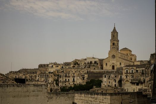 The old side of the town of Matera, Basilicata - Italy