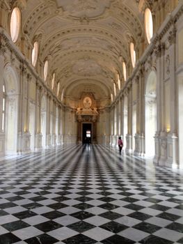 View of the Venaria Reale, Venaria, Piedmont Italy