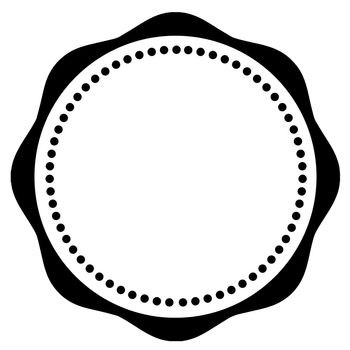 Black and white circle pattern, use as label or logo