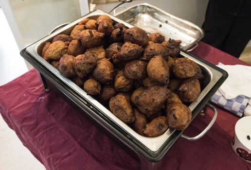 A treat called oliebollen in dutch, which is traditional sweet food for New Year's eve in the Netherlands