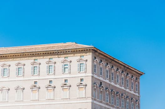 View of St. Peter's Square from Rome to Vatican in Italy