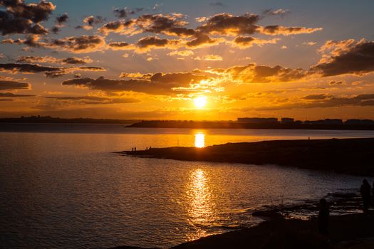 Sunset over Botany Bay part of south Sydney, Australia 