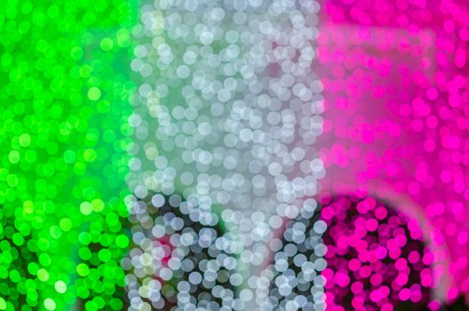 Abstract & Festive background with bokeh defocused lights