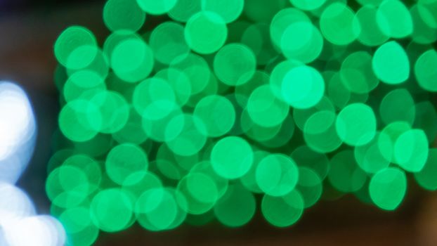 Abstract & Festive background with bokeh defocused lights