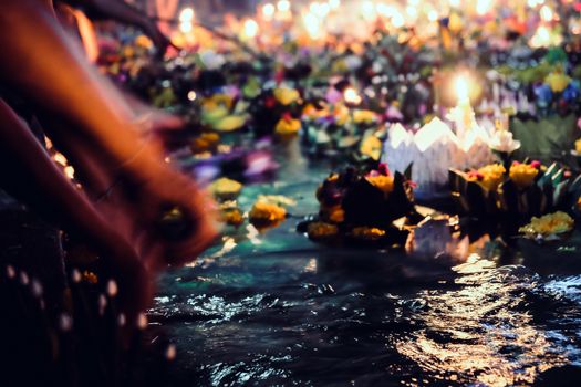 Loi Krathong festival,  Loy Krathong Day is one of the most popular festivals of Thailand celebrated annually on the Full-Moon Day of the Twelfth Lunar Month.