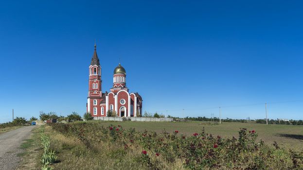 Odessa, Ukraine - 09.30.2018. Svyato-Heorhivska Church near Odessa,  located in Veliky Dolnik region,  Ukraine