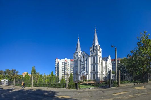 Odessa, Ukraine - 10.03.2018. Church of Evangelical Christian Baptists in Odessa, Ukraine