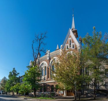 Odessa, Ukraine - 04.10.2018. Evangelical Presbyterian Church in the historical center of Odessa, Ukraine