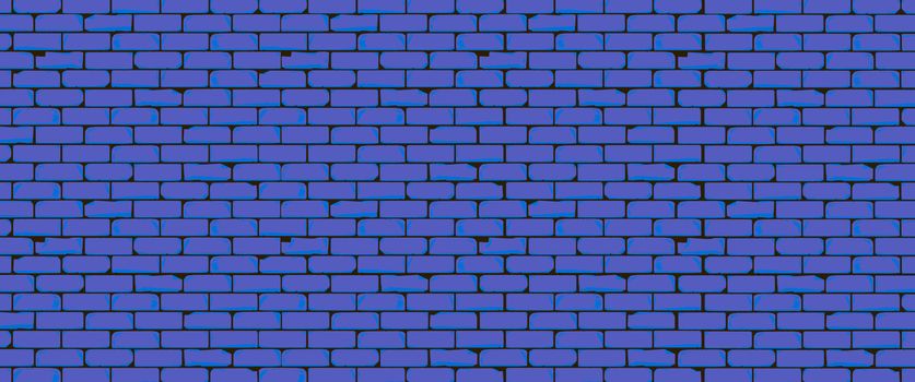 An old blue brick wall as a background