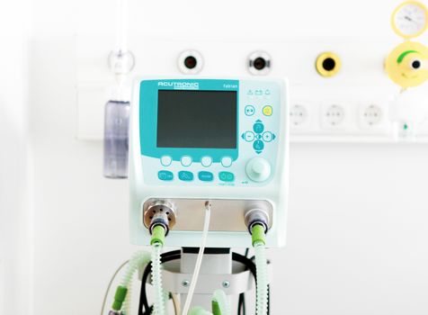 Burgas, Bulgaria - August 07, 2012: Modern Medical Equipment At "Bourgasmed" General Hospital.