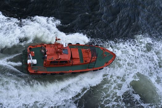 Stock picture of a pilot ship for navigation