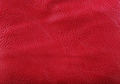 Old Red Leather Background