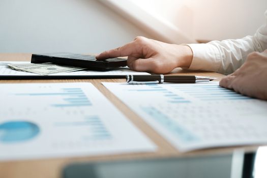 Auditor or internal revenue service staff, Business women checking annual financial statements of company. Audit Concept.