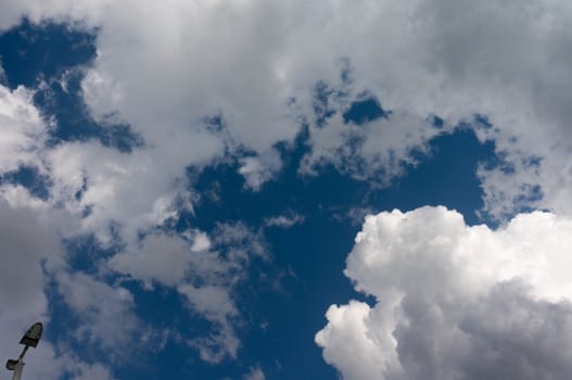 Beautiful Cumulus Cloud in the Bright Sky Background the sky and cloud concept related idea.