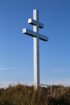 The Lorraine cross at Juno Beach, France