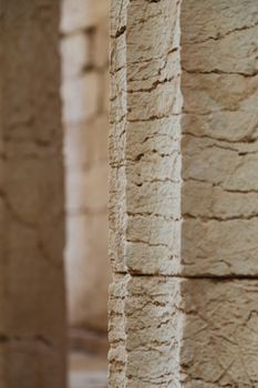 Ancient temple of Apollo restored under the protection of large canopy in Bassae (Vasses), Greece