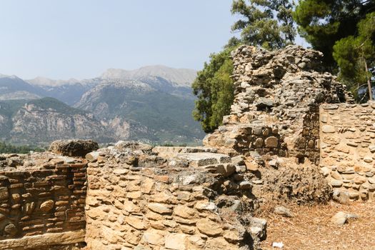 Ruins of the ancient Greek city of Sparta, Peloponnese, Greece