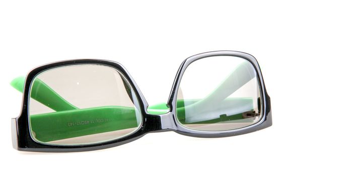 Eyeglasses With Green Rim