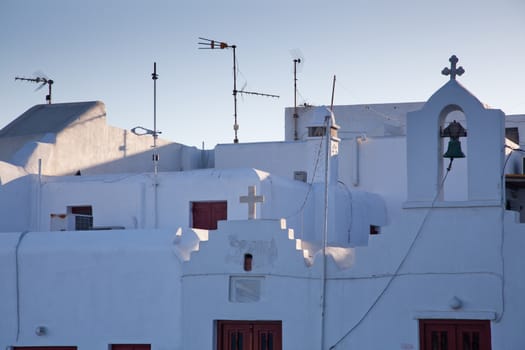 minimalist greek church detail