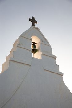 minimalist greek church detail