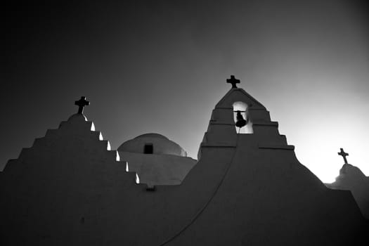 minimalist greek church detail