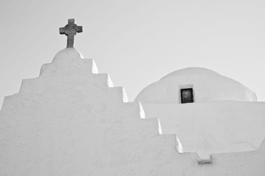 minimalist greek church detail