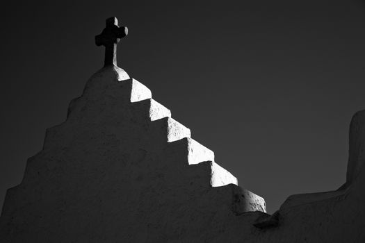 minimalist greek church detail