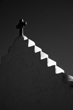 minimalist greek church detail