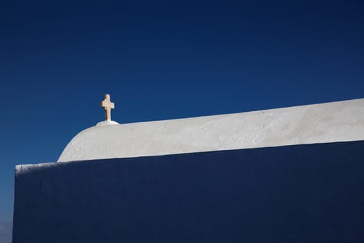 minimalist greek church detail