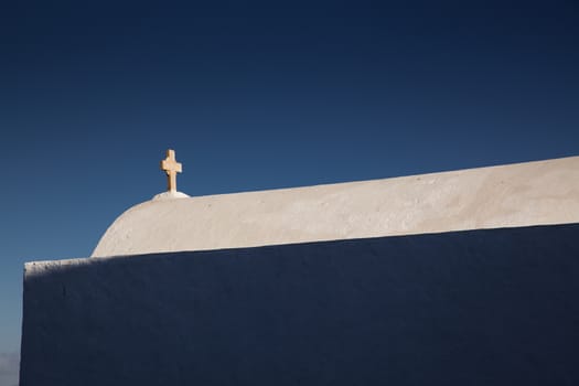 minimalist greek church detail