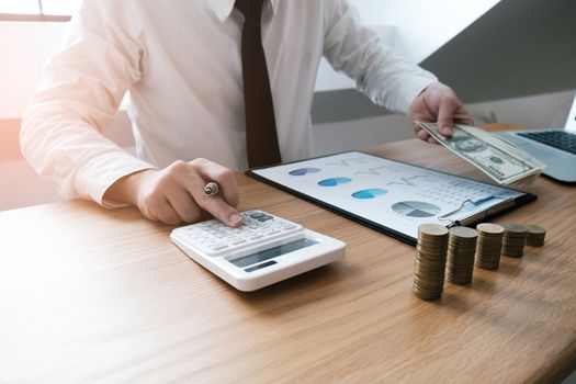 Auditor or internal revenue service staff, Business women checking annual financial statements of company. Audit Concept.