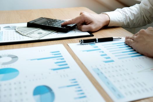 Auditor or internal revenue service staff, Business women checking annual financial statements of company. Audit Concept.