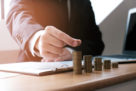 Auditor or internal revenue service staff, Business women checking annual financial statements of company. Audit Concept.