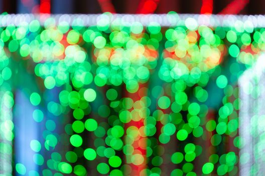 Abstract & Festive background with bokeh defocused lights