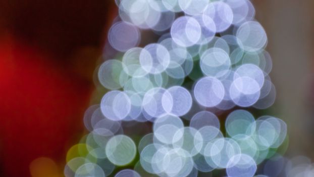 Abstract & Festive background with bokeh defocused lights